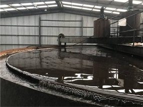洗煤廢水處理現場